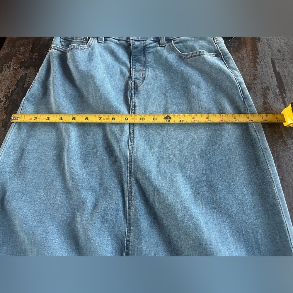 NWT Canyon Retreat Long Denim Skirt | Classic Long Blue Jean Skirt Size 8 - Picture 9 of 10